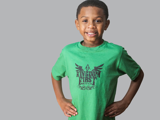 Youth Kingdom 1st Green T-shirt (Black Print)