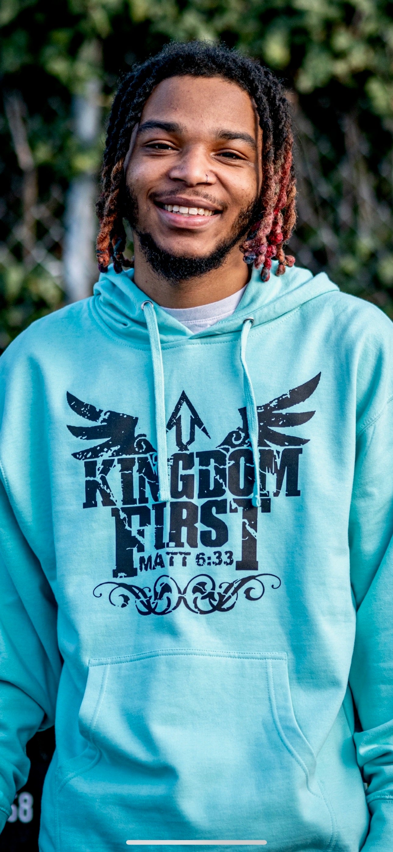 Genuine Life Kingdom 1st Mint Hoodie (Black Print)