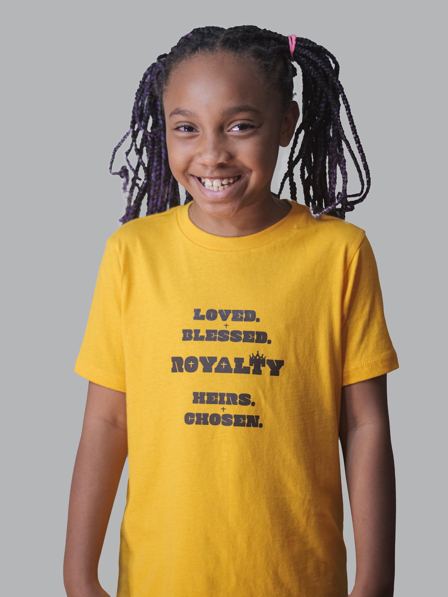 Youth Royalty Golden T-shirt (Black Print)