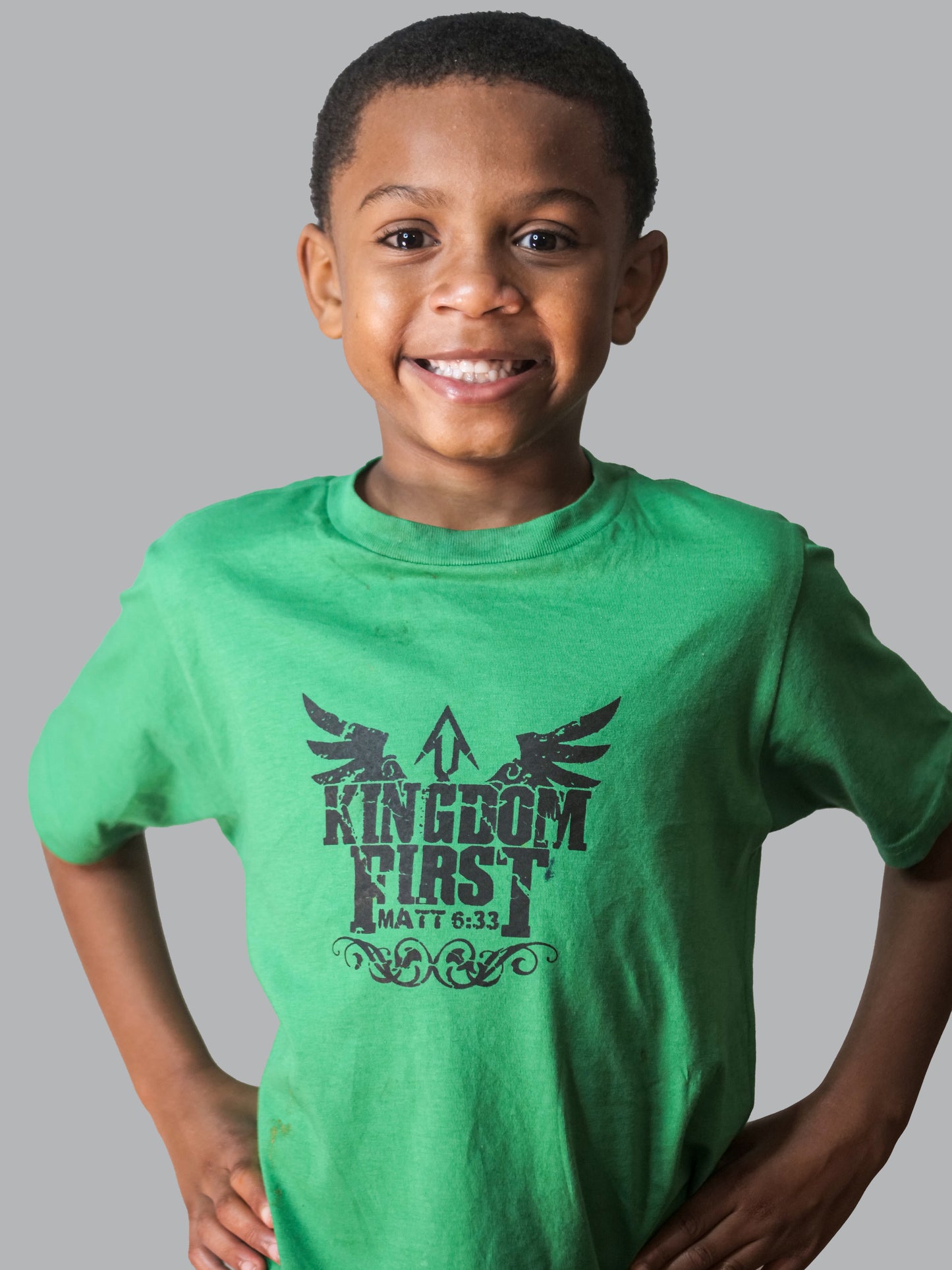 Youth Kingdom 1st Green T-shirt (Black Print)