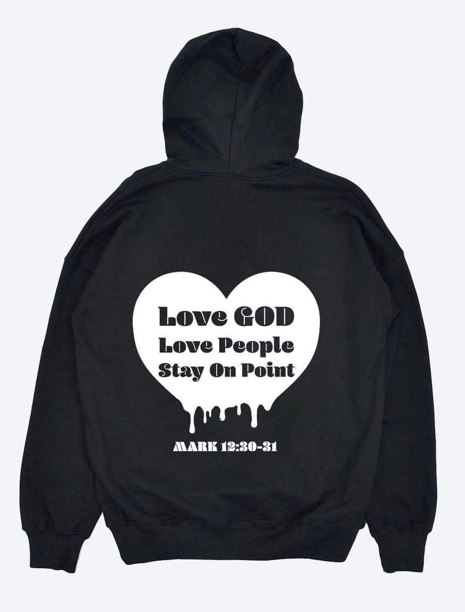 Prawphit On Point - Love God Love People Stay On Point (White Print)